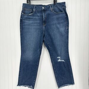 Good American Women's Straight Leg Jeans - Dark Blue